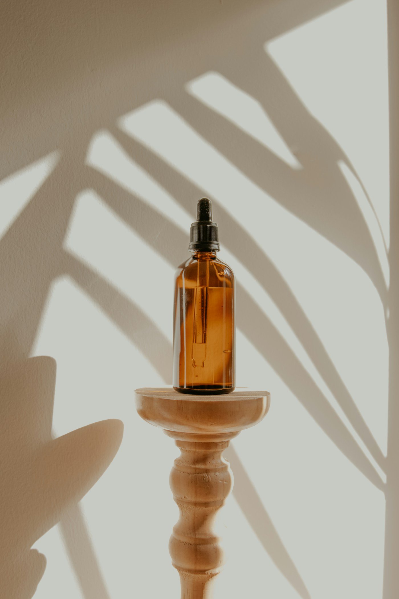 Beautifully styled botanical self-care oil